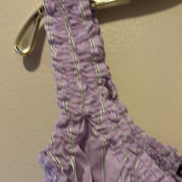 Zara Purple Ruffled Crop Top - Picture 5 of 5